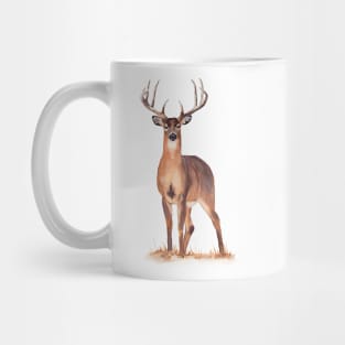 Watercolor deer painting. Mug